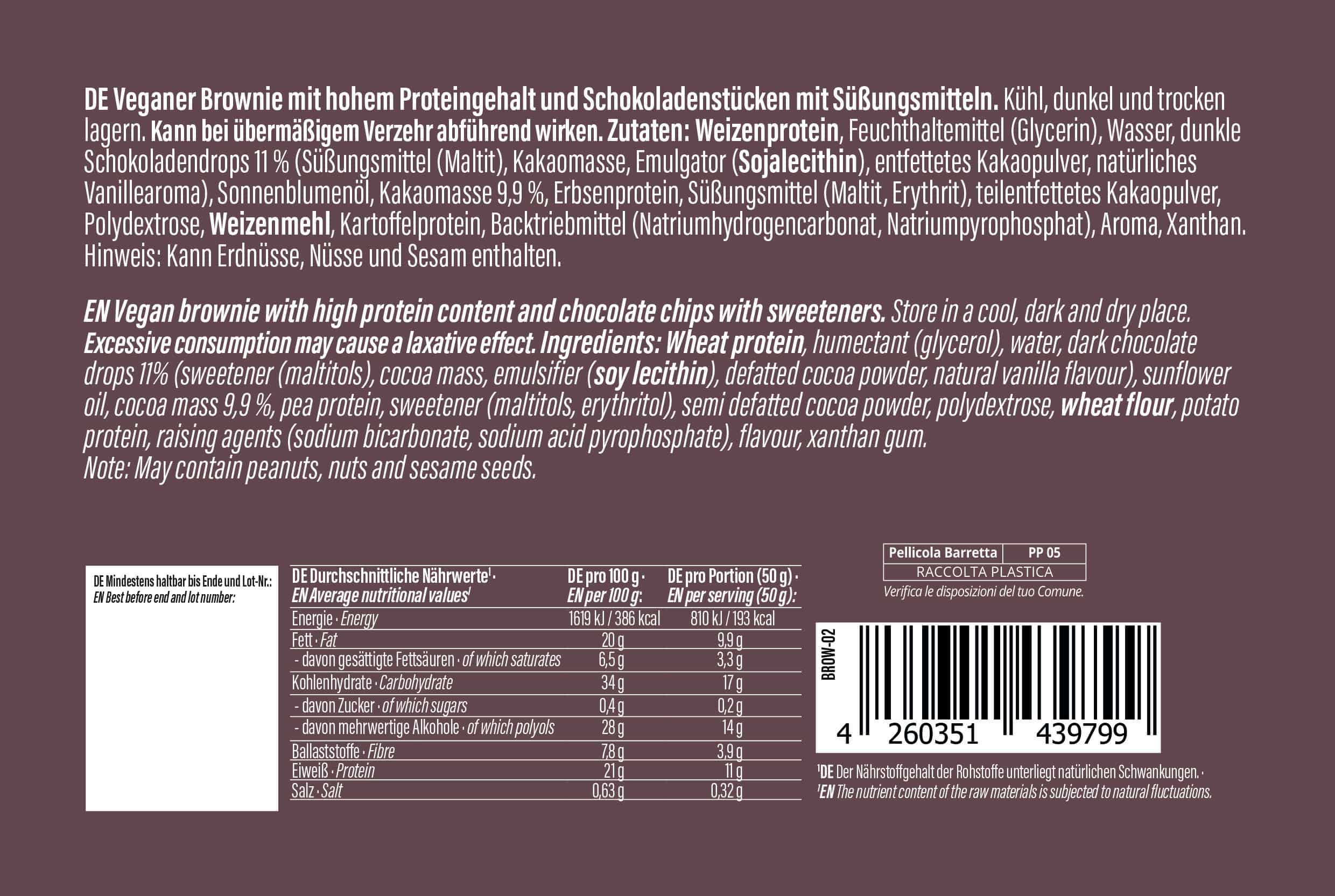 VHEY® Protein Brownie 50 g