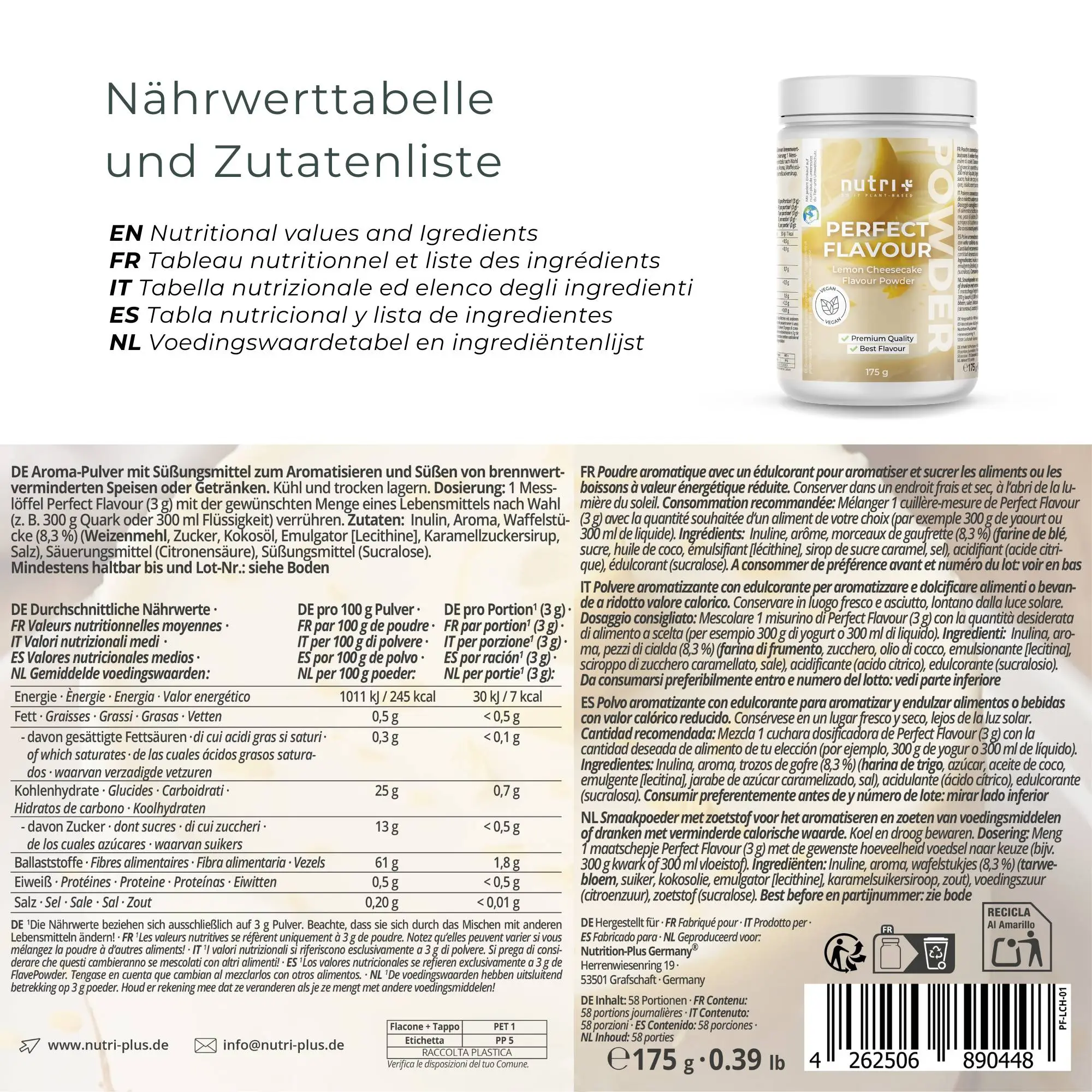 Perfect-Flavour-Geschmackspulver-Lemon-Cheesecake-vegan-facts